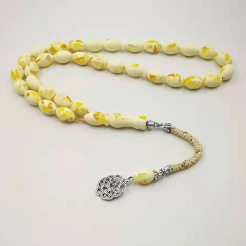 

Man's tasbih 33 45 66 99 beads Resin bracelet Gift for muslim special Trabzon tassel Man's islamic bracelet Misbaha