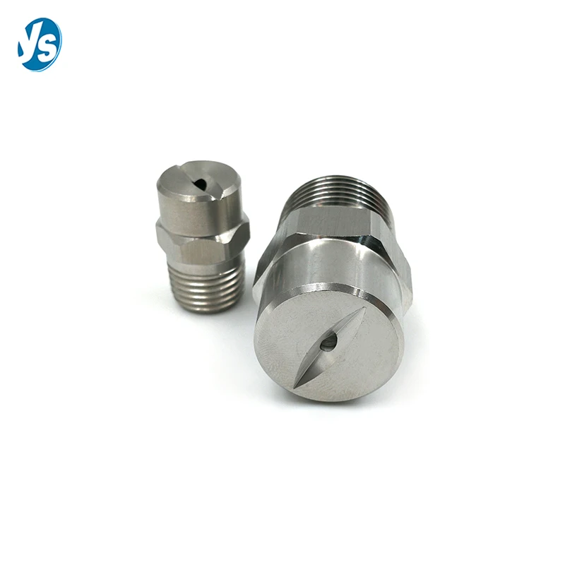 HU 304 Stainless Steel V Jet Flat Fan Spray Nozzle, Water Jetter Flat Fan Spraying Nozzle 1/4 Inch Thread 4
