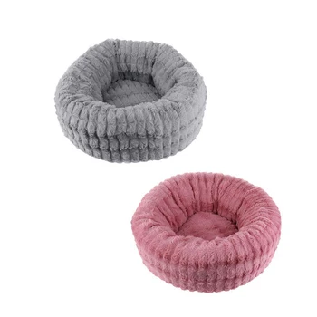 

Fluffy Plush Pet Cat Bed Cot Deep Sleeping Washable Cat House Lounger Sofa for Small Cats Breathable Kitten Mat Cushions