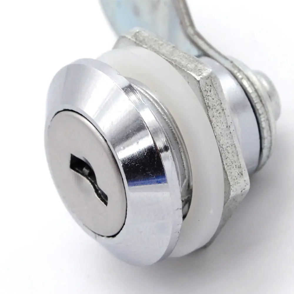 2x Cabinet Box Cylinder Lock Locking Plate Lock Handle Key for Drawer Zinc Alloy