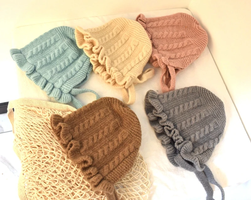 CROAL CHERIE Baby Hat Cotton Warm Newborn Accessories Baby Girl Princess Hat Autumn Winter Hat For Kids Infant Toddler Cap     (6)