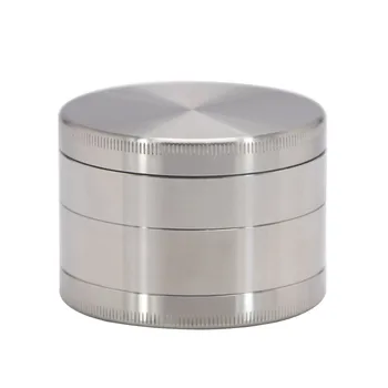 

HONEYPUFF Stainless Steel Herb Grinder 64MM Diamond Teeth Heavy Sturdy Metal Herbal Tobacco Grinder With Pollen Herb Catcher