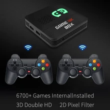 4K HD gra wideo konsola i5 podwójny System pasaż Retro 6700 + gry TV, pudełko podwójny kontroler bezprzewodowy odtwarzacz Gamepad prezent dla dzieci