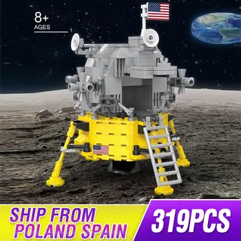 

Ideas Creator Apollo 11 Lunar Lander Building Blocks Kit Bricks Sets Classic Movie Model Kids Cosmonaut Toys For Children Gift