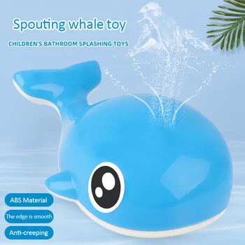 

Baby Automatic Water Spraying Whale Bath Toy Sensor Electric Light Bathroom Shower Toys Children Bathing Games