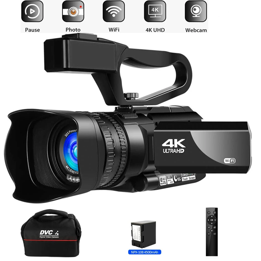 mythology vice versa Mysterious 4k Ultra Hd 48mp Camcorder Video Camera For Youtube Live Streaming 30x  Digital Zoom Ir Night Vision Wifi App Control 3.0 Inch - Point & Shoot  Cameras - AliExpress