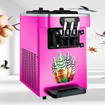 

LEIBIN can be customized commercial new design 18-22L/H soft Ice cream machine Ice cream maker with air pump and precool free sh