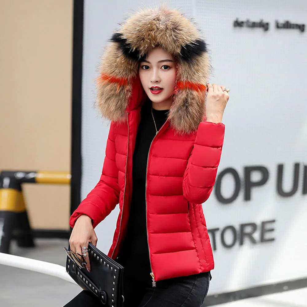 Новая зимняя Женская куртка из искусственного меха, плотное повседневное пальто с карманами, ультра-светильник, пуховик на молнии, длинная модная теплая женская верхняя одежда 111#5
