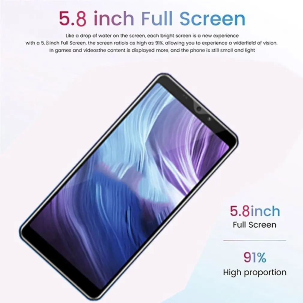 US $28.66 Z6 Pro Smartphone 58 Inch Screen Smartphone 512m4g Android Smartphone