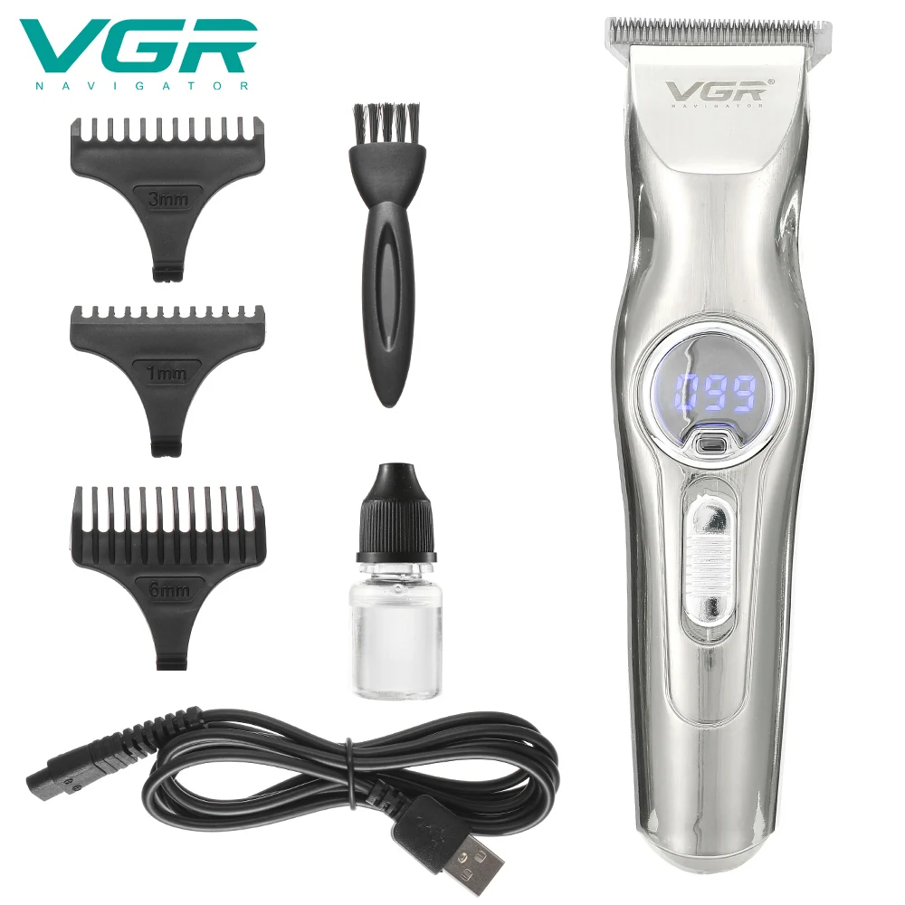 

Professional Rchargeable LCD Digital Hair Trimmer Shaver Barber Cutting Mustache Clipper Cordless Men Hair Cutter Power Motor