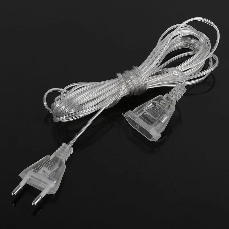 

5m Power Extension Cable Extender Wire For LED String Light Christmas Lights EU Plug AXYC