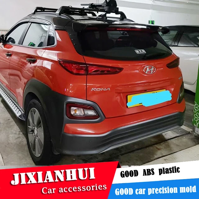 For Hyundai Kona Spoiler 2011-2018 Kona Spoiler Fty Abs Plastic Material  Car Rear Wing Color Rear Spoiler - Spoilers & Wings - AliExpress