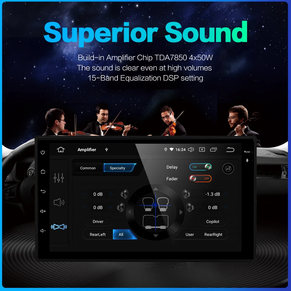 Top Android 9.0 2 din Car Radio 7" Display Car DVD Player with Built-in GPS  1080P Video for VW Golf Polo Passat Tiguan EOS 4G RAM 2