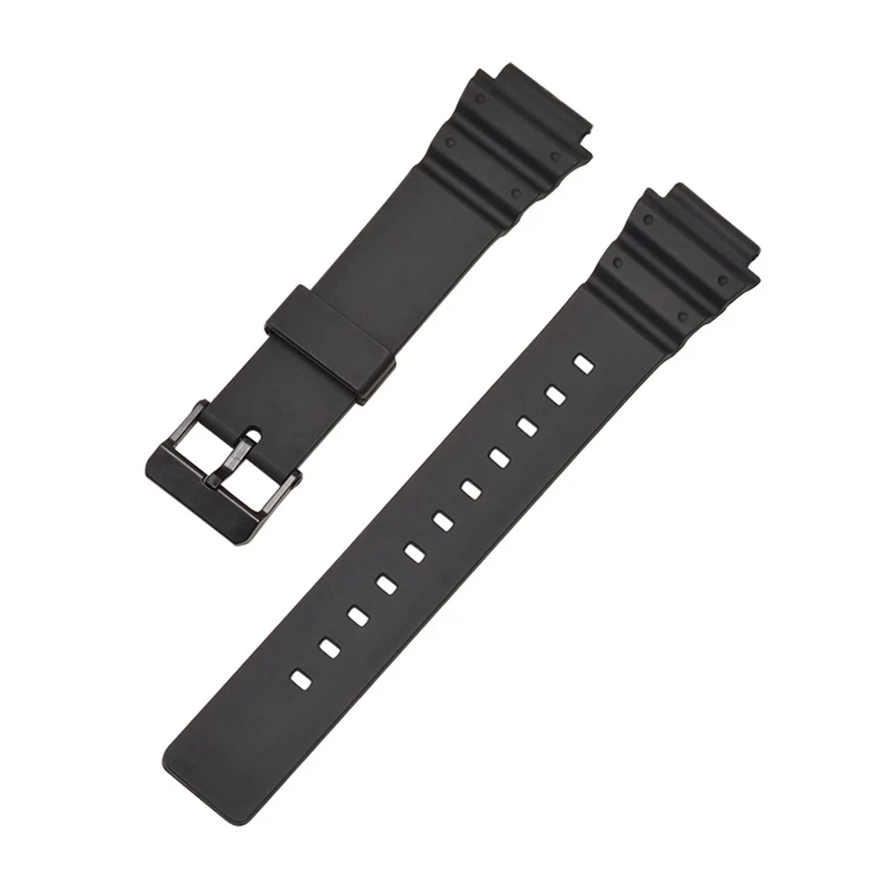 New-Durable-18mm-Black-White-Silicone-Rubber-Watchband-Replacement-For-Casio-MRW-200H-Watch-Convex-Resin (5)
