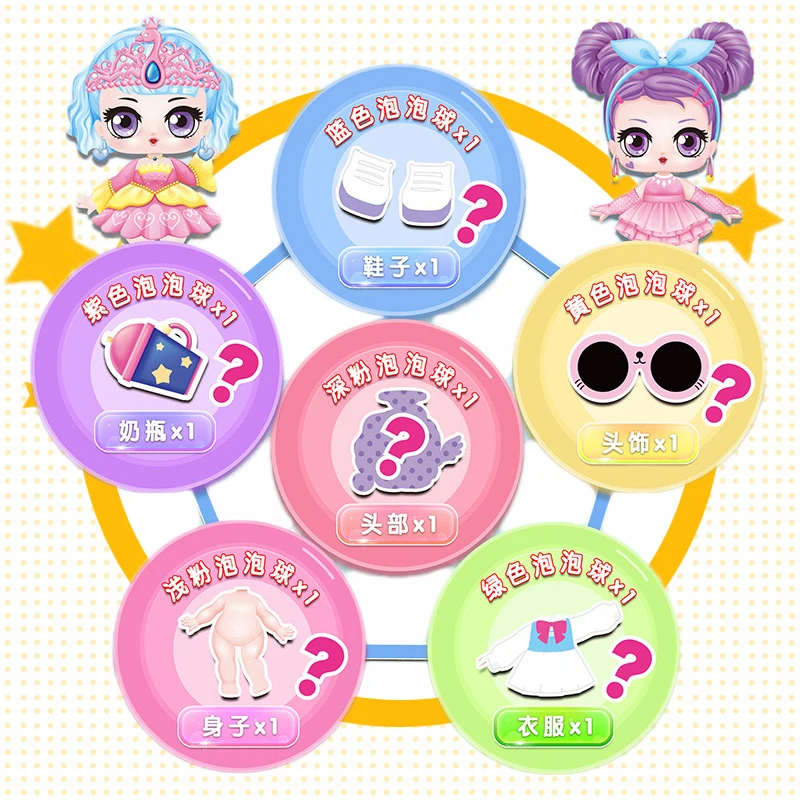 

The New Eaki Diy Kids Toy For Lols Dolls With Original Package Diy Colorful Bubble Ball Puzzle Toys For Children Birthday Gifts