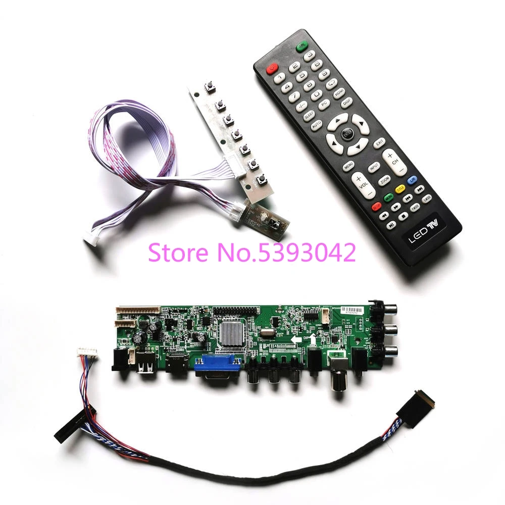Подходит для LP140WH2 (TL)(Q1)/(TL)(Q2)/(TL)(T1)/(TL)(TA)/(TL)(TB) экран VGA HDMI USB LVDS DVB C 40Pin 1366*768 3663