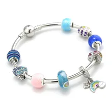 Модные ювелирные изделия браслеты, DIY браслет из сплава с бусинами, любовь браслет с бисером подарок на день Святого Валентина