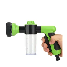 Портативный распылитель шампуня высокого давления, 3 класса, сопло, распылитель для мойки автомобиля, пенообразователь, чистящий пистолет, инструменты для мытья автомобилей, зеленый цвет