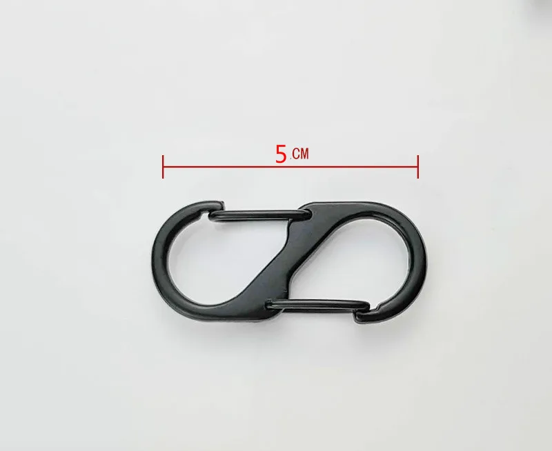 

5 pcs mini spring hike survive paracord clasp hook tactical keyring backpack hang Carabiner camp mountain climb gear 01