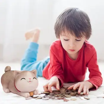 

Creative Fat Cat Decoration Model Piggy Bank Home Decoration Kitten Coin Storage Rack Kid's Gift Kid's Piggy Bank