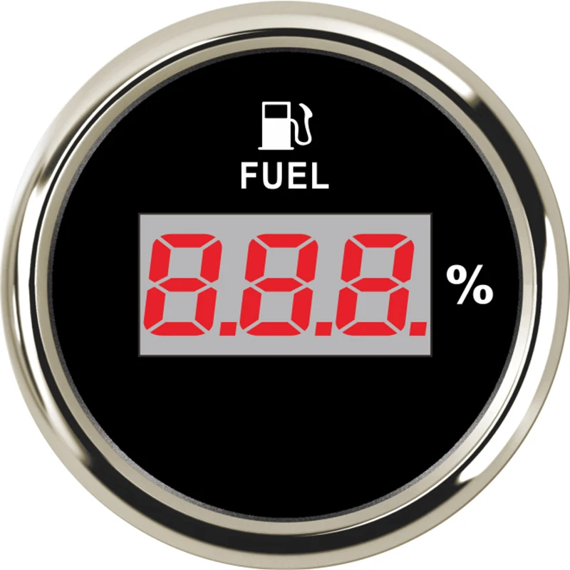 52 мм цифровой указатель расхода топлива индикатор 190ohm 240ohm датчик уровня масла измеритель уровня топлива процент для яхты лодки Cat мотоцикл 9-32 в