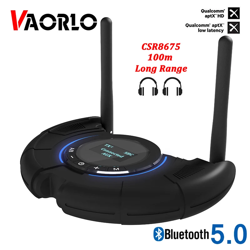 100M Long Range Bluetooth Audio Receiver Transmitter For TV With Antenna Aptx HD Low Latency Spdif Optica AUX Wireless Adapter | Компьютеры