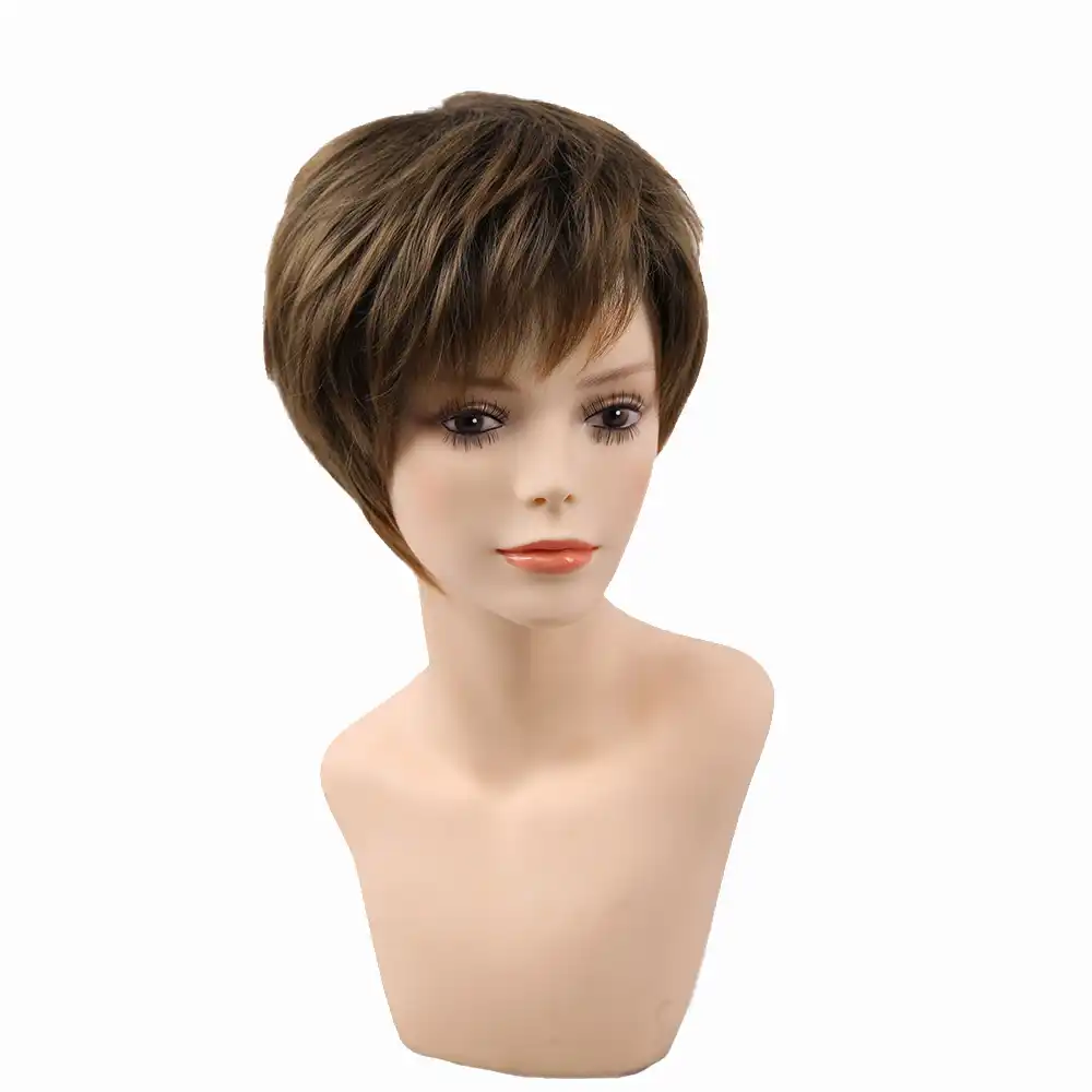 Volosy Amir Blond Korotkie Zhenskie Pryamye Naturalnye Korotkie Sinteticheskie Volosy Pariki Dlya Zhenshin V Amerikanskom I Afrikanskom Stile Wig Wig Wig Natural Short Wig Short Aliekspress