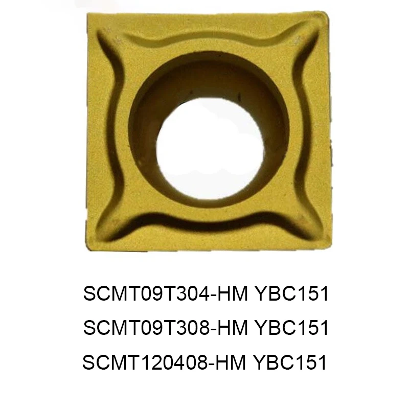 

100% оригинал SCMT SCMT09T304-HM SCMT09T308 SCMT120408-HM YBC151 квадратный односторонний CNC лезвие цилиндрический токарный инструмент
