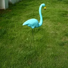 Красивые статуэтки фламинго, Искусственные пластиковые свадебные художественные фламинго, орнамент, реалистичные фламинго, украшение для газона