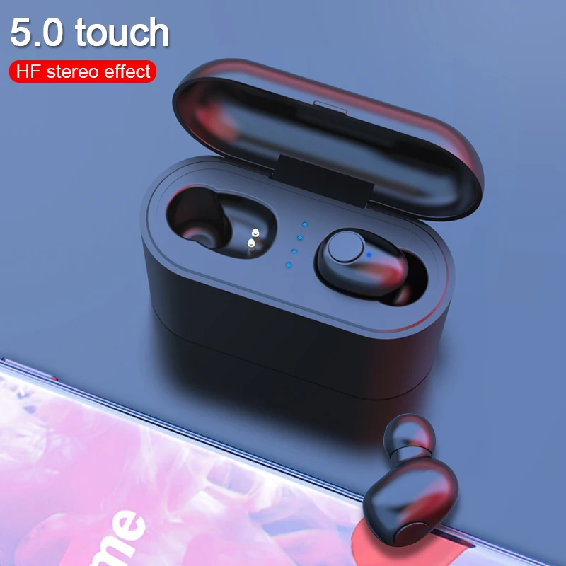 

Wireless Earphones Bluetooth Mini 5.0 Noise Cancelling Gaming stereo with power bank charging for iPhone Samsung Xiaomi Huawei