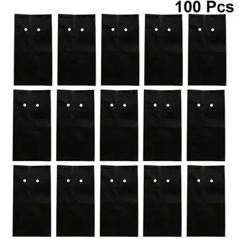 

100 Pcs Thin PE Plastic Nursery Bags Plant Grow Bags Fabric Seedling Pots with Breathable Holes for Home Farming Gardening