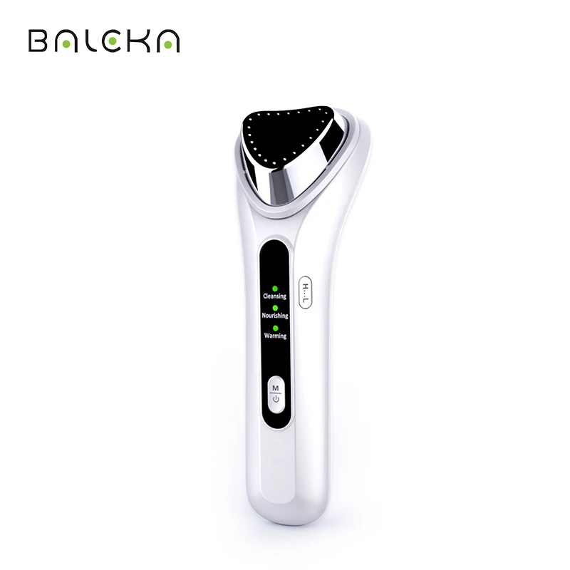 

USB Ultrasonic Ion Mask Essence Import Beauty Instrument Dirt Export Face Washing Beauty Machine Warm Vibration Massager