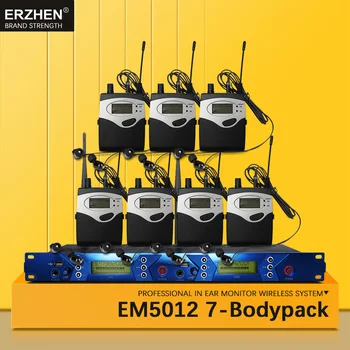 

EM5012 In Ear Monitor Wireless System SR2050 Double transmitter Monitoring 7 bodypack Professional for studio Stage Performance