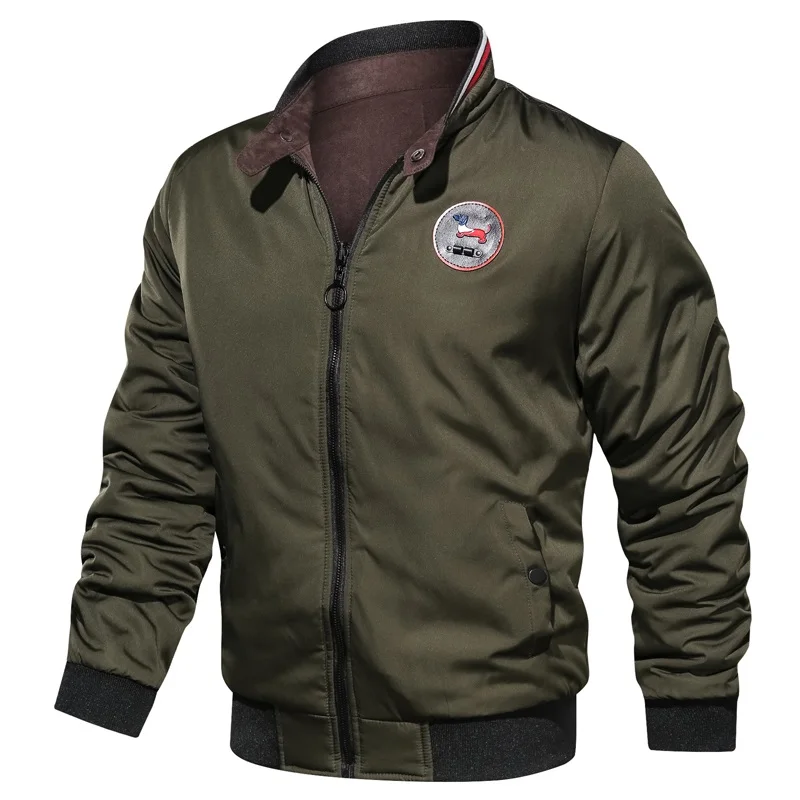 Мужская куртка-бомбер зимняя Военная мотоциклетная летная куртка повседневная пилот ВВС летные куртки бейсбольная форма брендовая одежда - Цвет: S03 Green