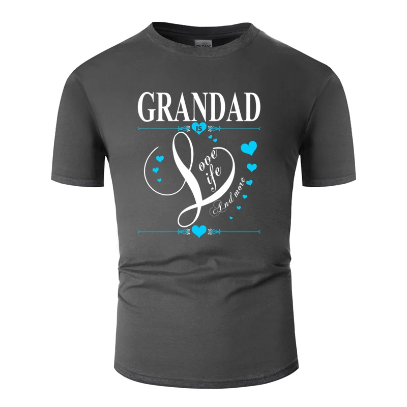 Футболка с принтом Comical grandad is love life and more, мужская и женская новинка, Мужская одежда, футболка с круглым вырезом
