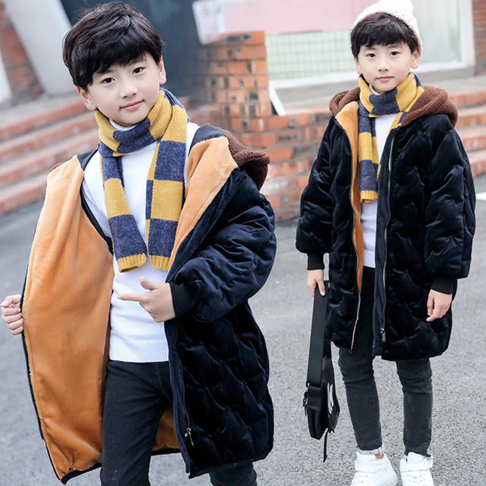 

2019 Children Jacket Winter Warm 4-14 Y Boys Outerwear Girls Cartoon Spring Coat Baby Kids Hooded Coat Clothing Child Jackets