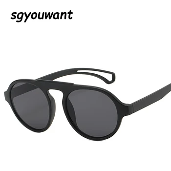 

Sgyouwant 2020 Round Sunglasses Men Vintage Oversized Glasses Women Retro Gradient Lens Points Sport Eyewear Male UV400