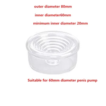 Silicone Replacement Pump Sleeve Penis Erection Trainer Accessories Penis Erection Enlarger Exerciser Pump Ring Sex Toys For Men 2