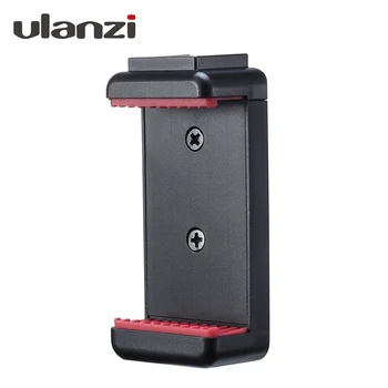 

Ulanzi ST-07 Adjustable Phone Holder Vlog Phone Clip with 1/4 Inch Screw Hole Extending Cold Shoe for 5.6-8.3cm Width Smartphone