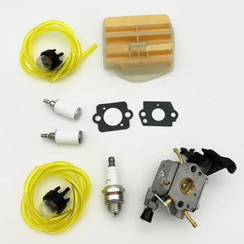 

Air filter Carburetor Kit Spark plug Primer bulbs Gasket Fuel lines 450 445E