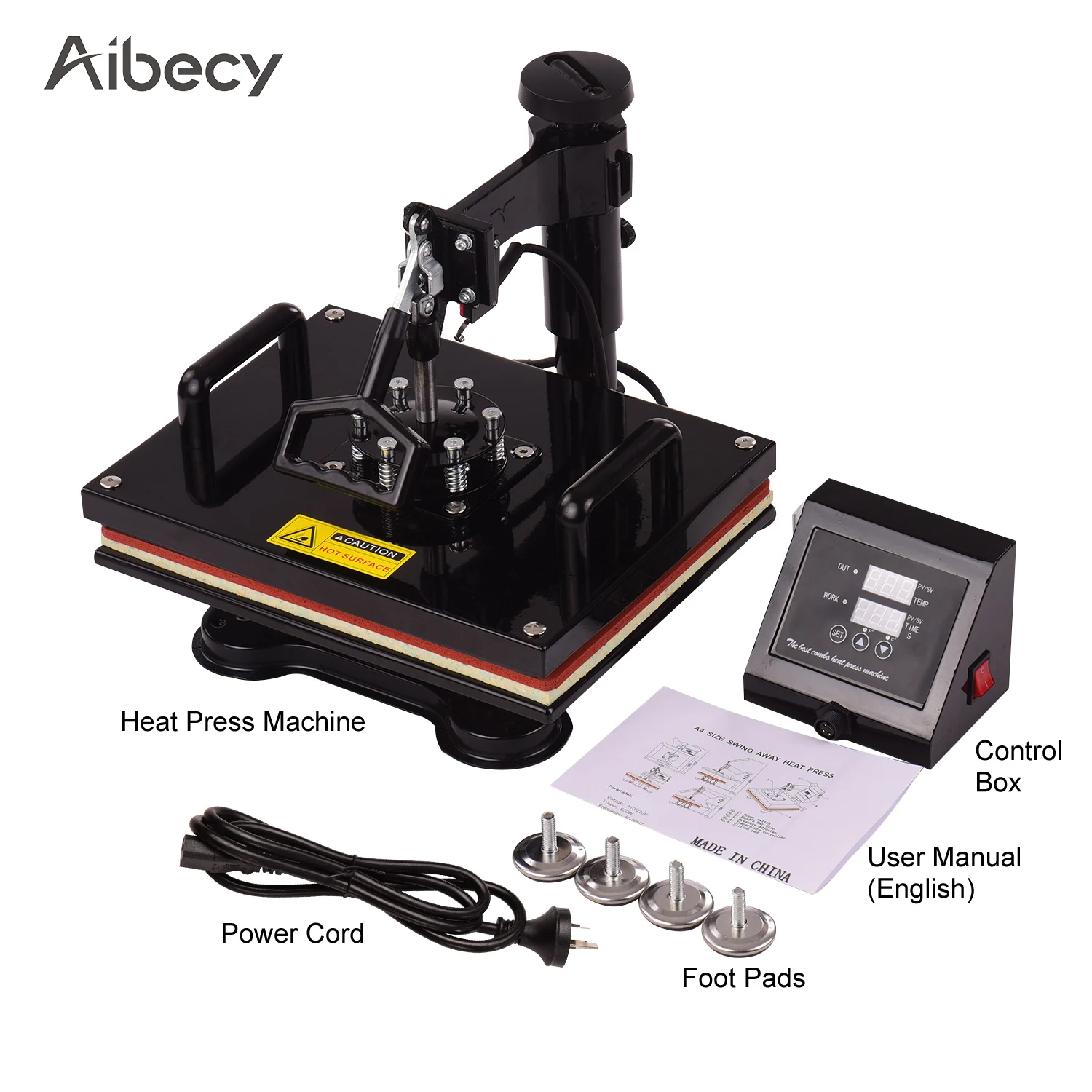 Комбинированный термопресс Aibecy 12 х15 дюймов профессиональный двойной цифровой