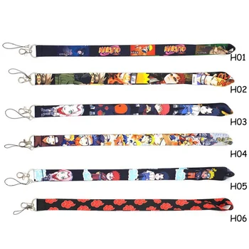 

New Naruto Anime Funny Lanyard Keychain For Keys Badge ID Mobile Phone Key Rings Women Neck Straps Accessories