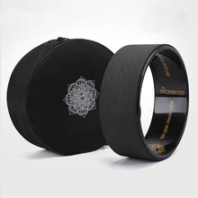 Сумка на колесиках для йоги, нейлоновая, черная, мандала, цветок, Йога, круглая сумка, большая емкость, двойная молния, рюкзак на колесиках для пилатеса, спортивная сумка для фитнеса