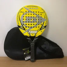Professional Dunlop Palas De Padel Head Tennis Racket Beach Racquet Carbon Fiber Soft EVA Face Men Tennis Padel With Cover 2021