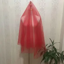 3 м Соборные Свадебные вуали с Край Вуаль Mariage длинные красные вуаль 1,5 м Свадебные короткая фата Свадебные аксессуары Veu De Noiva Longo