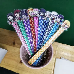 Anime demon slayer, régua de medição para cosplay, para alunos kimetsu no yaiba kamado tanjirou
