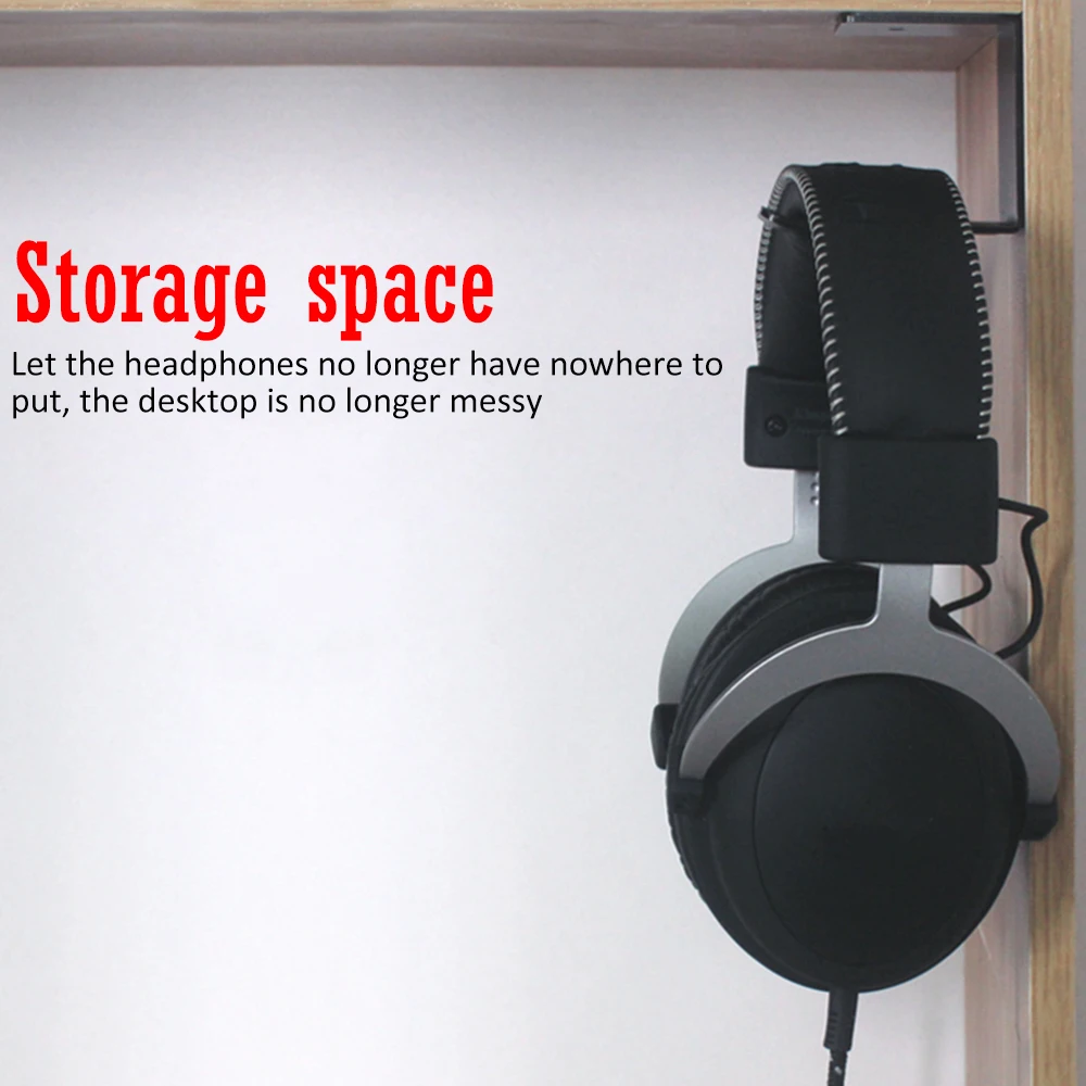 

Durable Headphone Holder Aluminum Wall Headset Hanger Stand Headphone Desk Display earphone hook Bracket Headphone Accessories