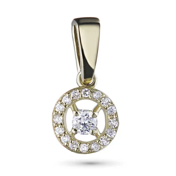 

Pendant made of yellow gold with diamonds e0301pd01161700