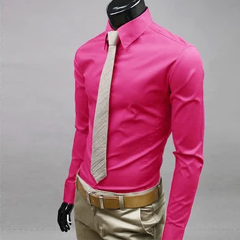 

Aoliwen brand 2020 men's shirt long sleeve fashion classic solid color smooth breathable men formal work shirt dress shirt men