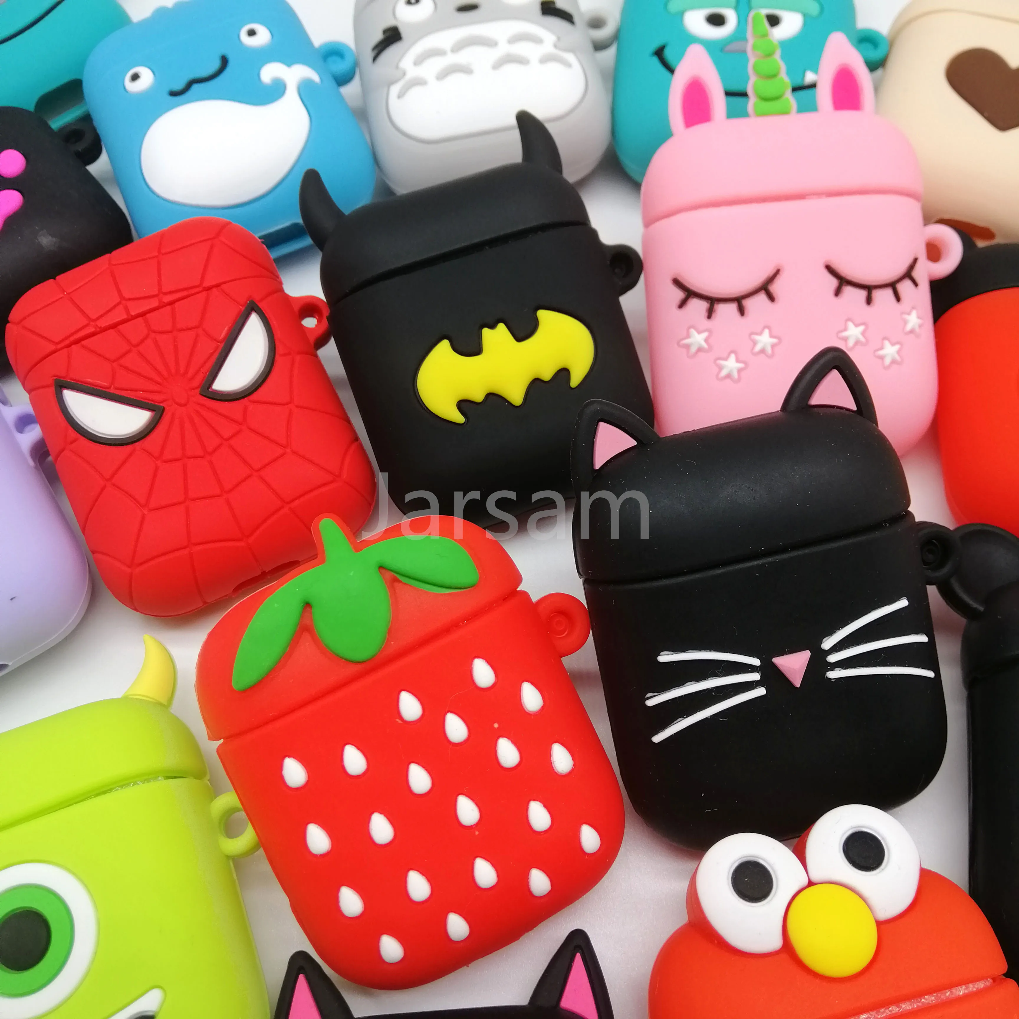 For Airpods Case Silicone Stitch Cartoon Cover for Apple Air pods Cute Earphone 3D Headphone case Earpods Accessories | Электроника